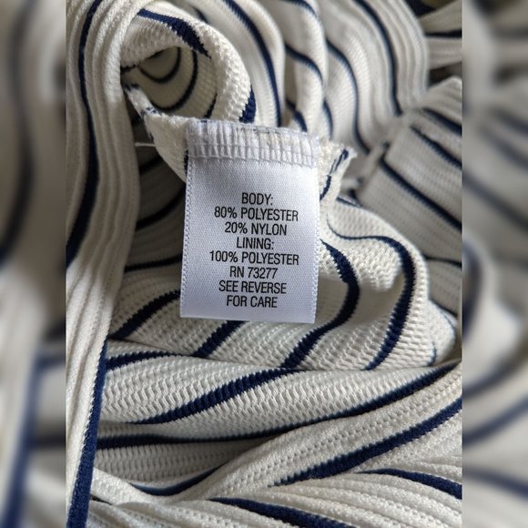 *Candies Striped Cross Back Skater Dress- Size M - Picture 6 of 6